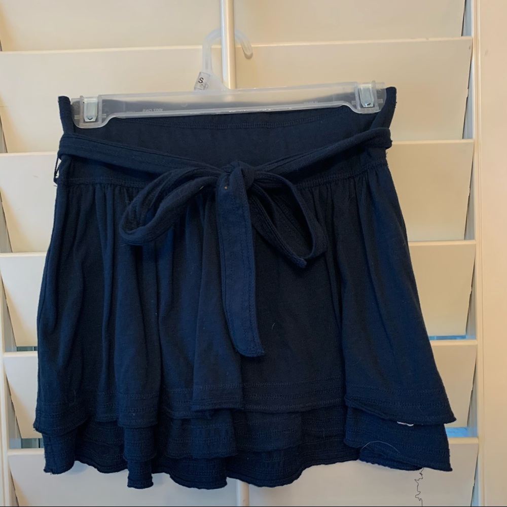 Navy blue hollister mini skirt
